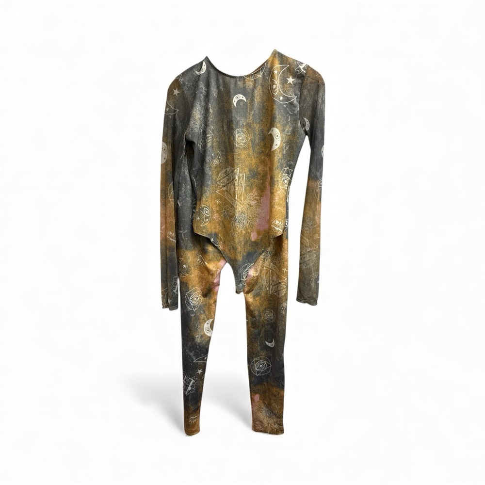 Celestial Print Long Sleeve Bodysuit set - Picture 2 of 5